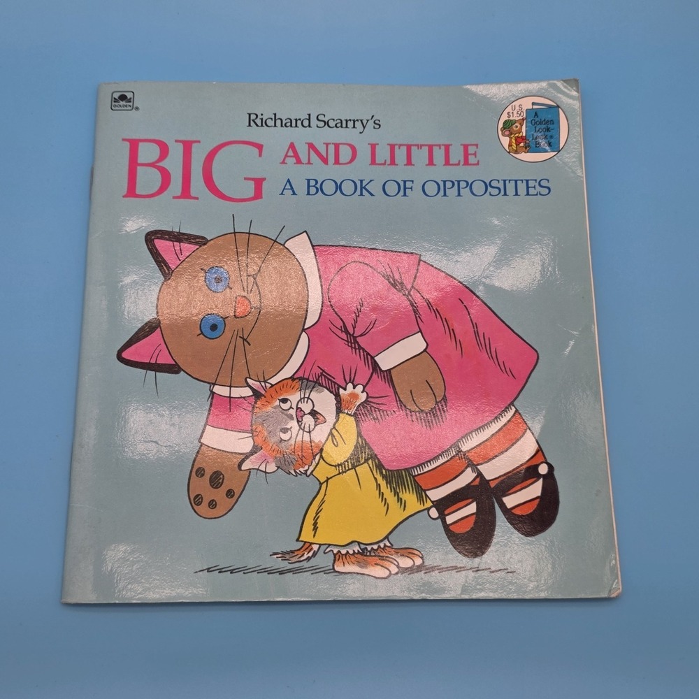 Big and Little: A Book of Opposites by Richard Scarry Vintage 80s